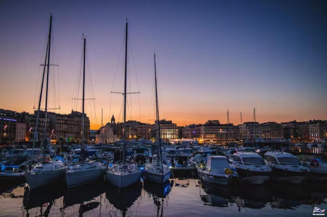 Vieux Port Proximite Panier Clim Central Cachet Marseilles Exterior foto